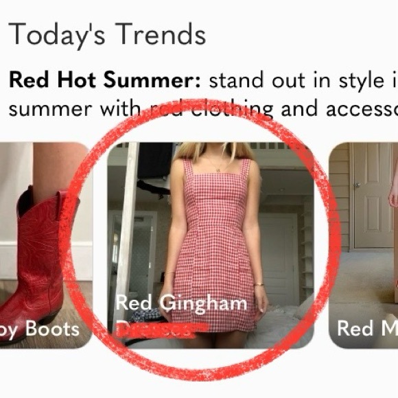 🐜 VINTAGE red and white gingham button-up short sleeve shirt, small — VGUC - Picture 11 of 12